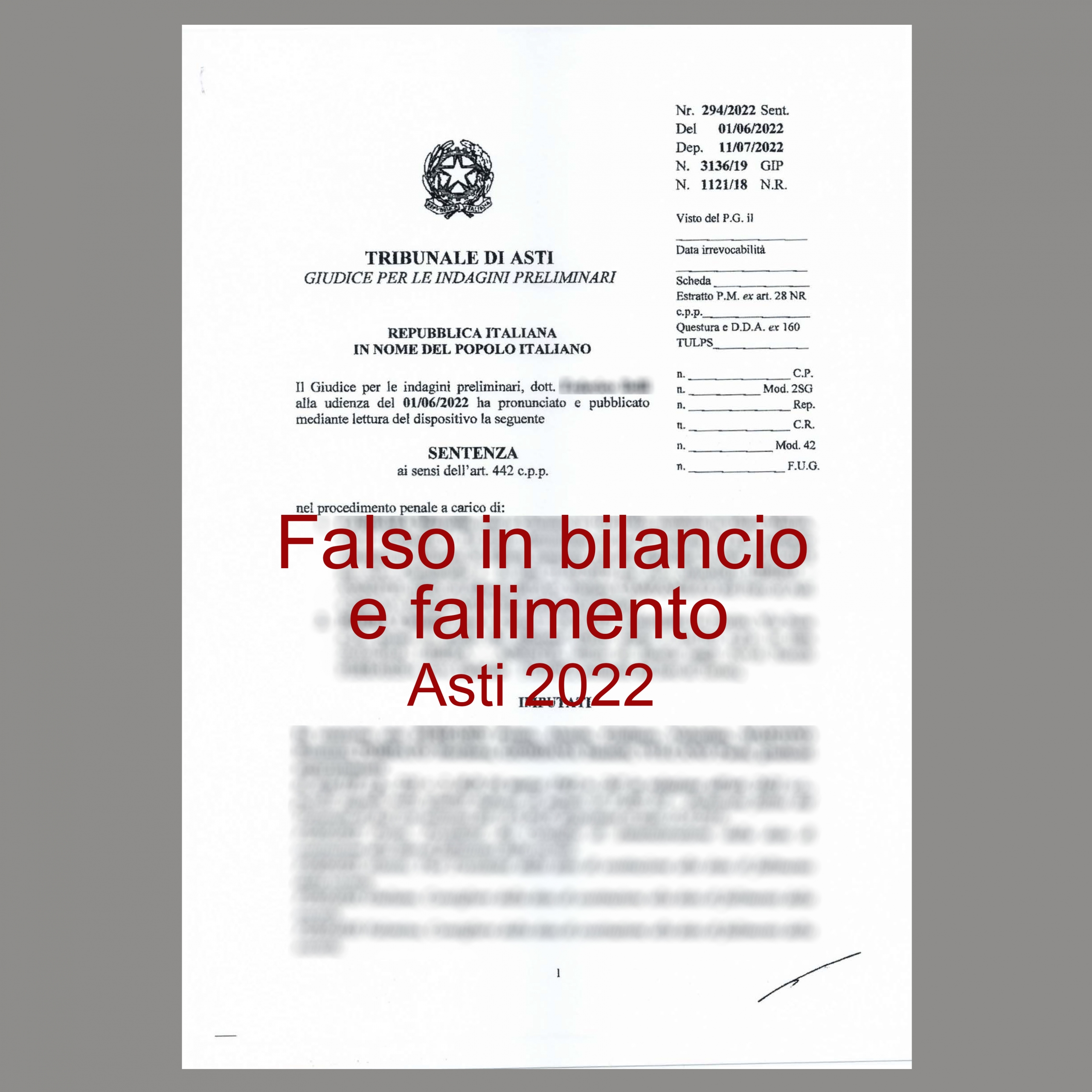 12_Falso in bilancio di sindaco e fallimento - Asti 2022